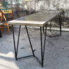 Bàn Ăn 1M8x70CM Chân Sắt Mặt Bê Tông Cũ 1 ban ghe cafe cu 66