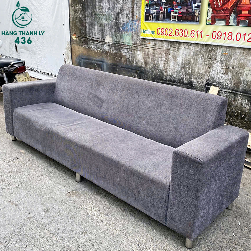 Sofa Cũ Bọc Vải Màu Xám 2M4x70CM Giá Rẻ ban-ghe-sofa-cu-15 Sofa Cũ Bọc Vải Màu Xám 2M4x70CM Giá Rẻ