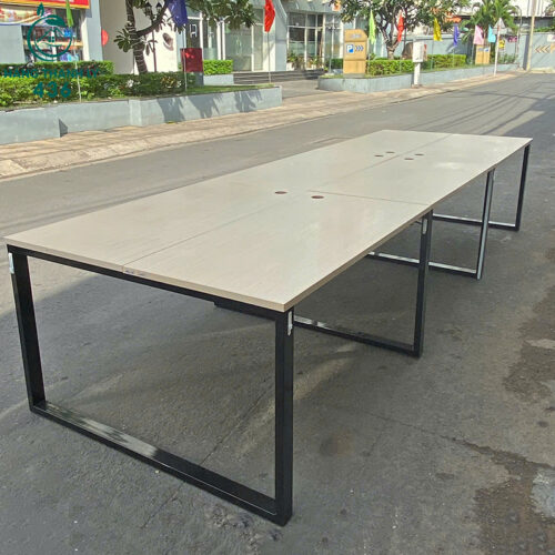 Bàn Họp Chân Sắt Chữ U 3M92x1M22 Cũ 3 ban hop cu 12