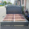 Giường Bọc Da 1M8x2M Cũ Thiết Kế Sang Trọng 2 giuong cu 1