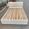 Giường Ngủ 1M4x2M Tựa Ốp Nệm Màu Kem Cũ 2 giuong cu 30