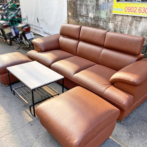 Bộ Sofa Cũ Màu Nâu Sang Trọng Giá Tốt 3 sofa cu 3