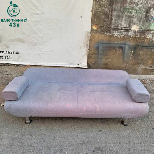 Bộ Sofa Bed 1M9 Xám Nỉ Cũ Giá Rẻ 4 sofa cu 4