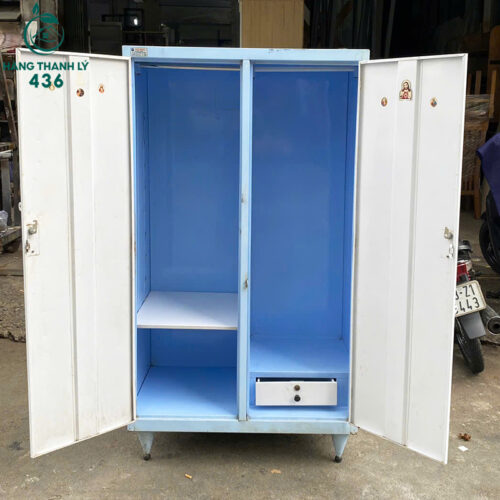 Tủ Quần Áo Sắt Sơn Tĩnh Điện Cũ 3 tu ao sat cu 2