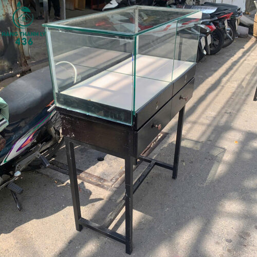 Tủ Trưng Bày Mặt Kính Trong Suốt Đẹp Cũ Giá Rẻ 7 TU TRUNG BAY CU 7
