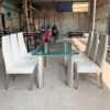 Bộ Bàn Ăn Kính 6 Ghế Cũ Bọc Da Cao Cấp 1 ban an cu 11