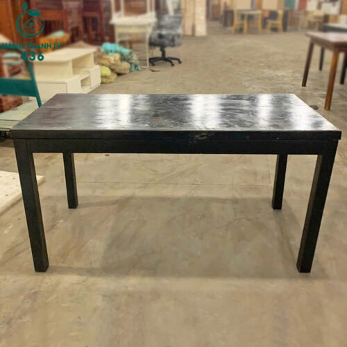 Bàn Gỗ Chữ Nhật 1M2 Màu Đen Cũ Giá Rẻ 4 ban cafe cu 37