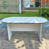 Bàn Họp Oval Màu Trắng 1M5x77CM Cũ Giá Rẻ 2 ban hop cu 1