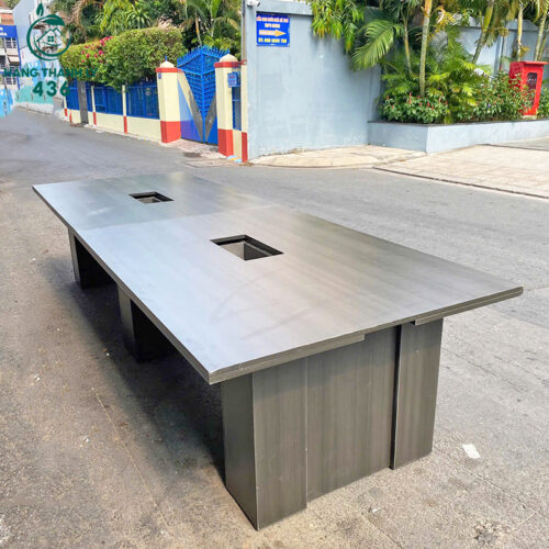 Bàn Họp Gỗ 3M4x1M2 Cũ Màu Xám Hiện Đại 3 ban hop cu 18