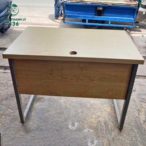 Bàn Làm Việc 1Mx60CM Chân Sắt U Bền Đẹp Cũ 4 ban lam viec cu 94