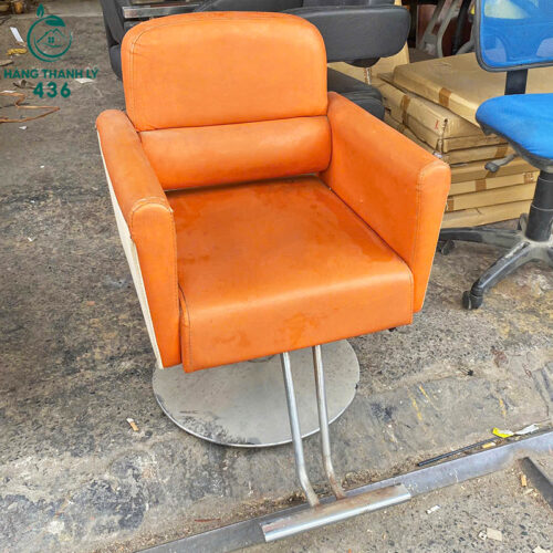Ghế Salon Cũ Chân Trụ, Màu Cam Nổi Bật 3 ghe cat toc cu 6