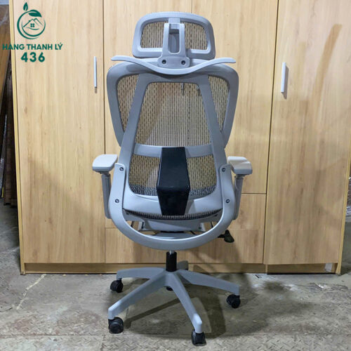 Thanh Lý Ghế Công Thái Học Màu Xám Hiện Đại Mới 99% 4 ghe van phong thanh ly 1