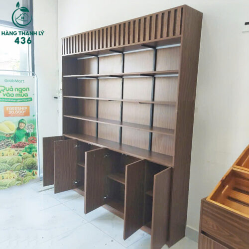 Tủ Kệ Trưng Bày MDF Lõi Xanh 3Mx2M25 Cũ 4 ke trung bay cu 3