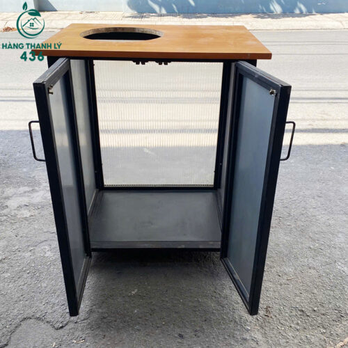Tủ Đựng Rác Cũ Thiết Kế 2 Cánh Mở Giá Rẻ 4 tu dung rac cu 3
