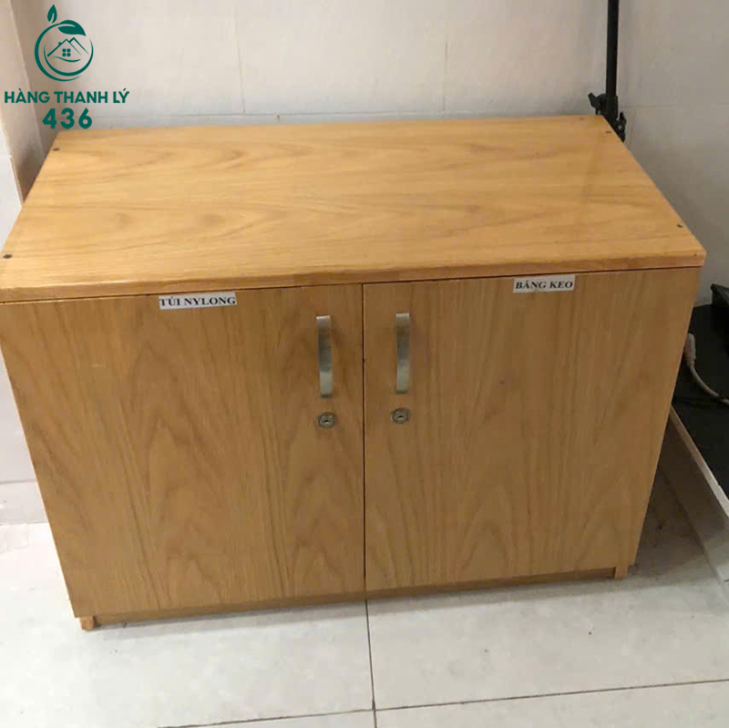 Tủ Gỗ 2 Cánh Cũ Vân Gỗ Vàng Phong Cách Tối Giản 4 tu go 2 canh cu phong cach toi gian 1