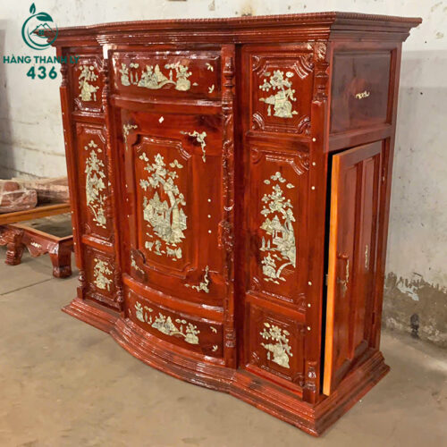 Thanh Lý Tủ Thờ Gỗ Căm Xe Pha 1M45x1M3 Mới 99% 4 tu ke ban tho thanh ly 56