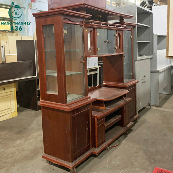 tu kinh trung bay go 1m75x1m7 cu ben dep 3