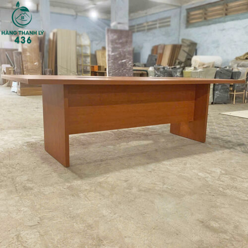 Thanh Lý Bàn Họp Gỗ 2M4 Tối Giản Mới 99% 4 ban hop thanh ly 3