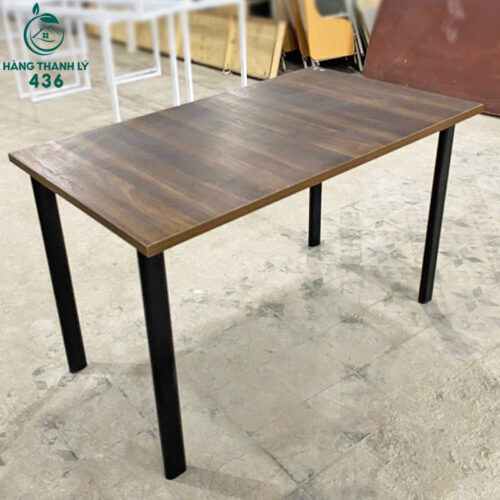 Bàn Chân Sắt Mặt Gỗ 1M2x60CM Mới 95% 4 ban lam viec 6
