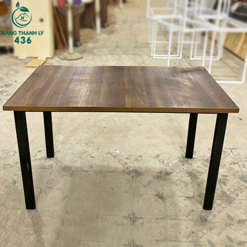 Bàn Chân Sắt Mặt Gỗ 1M2x60CM Mới 95% 3 ban lam viec 7