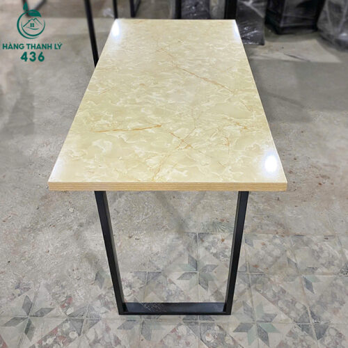 Bàn Làm Việc Khung Sắt U 1Mx50CM Cũ Giá Rẻ 4 ban lam viec thanh ly 1