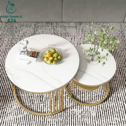 Thanh Lý Bàn Sofa Đôi Mặt Đá Cao Cấp Mới 99% (Nhiều Màu) 4 ban sofa moi 3