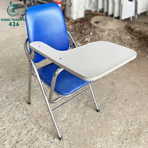 Ghế Gấp Liền Bàn Màu Xanh Trắng Cũ (Nhiều Mẫu) 6 ghe hoc sinh cu 10
