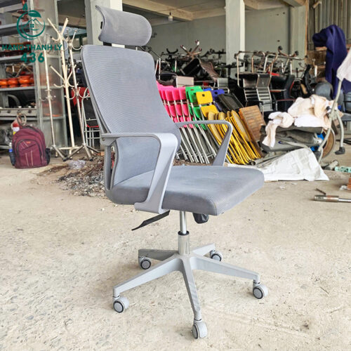 Ghế Xoay Lưới Cũ Màu Xám Sang Xịn Giá Tốt 4 ghe van phong cu 59