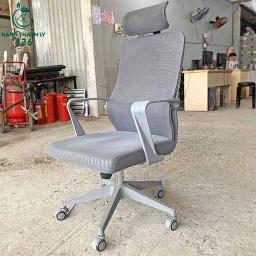 Ghế Xoay Lưới Cũ Màu Xám Sang Xịn Giá Tốt 3 ghe van phong cu 60