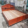 Giường Gỗ Cũ 1m6x2m Tựa Đầu Cao Kiểu Cổ Điển 2 giuong cu 48 1