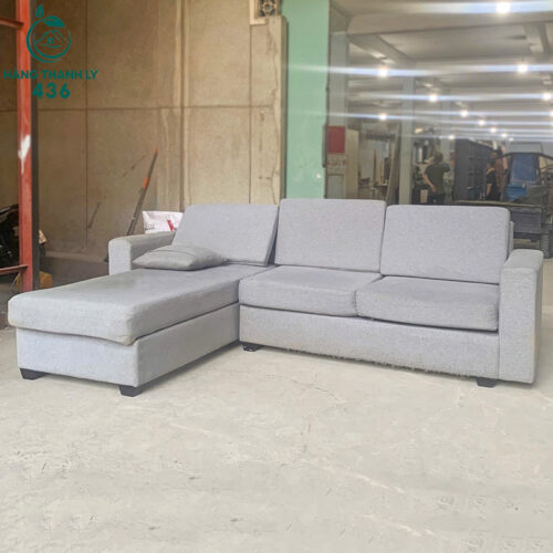 Sofa Cũ Chữ L Bọc Vải Xám Nhẹ Nhàng 4 sofa cu 89