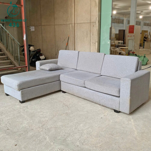 Sofa Cũ Chữ L Bọc Vải Xám Nhẹ Nhàng 3 sofa cu 94