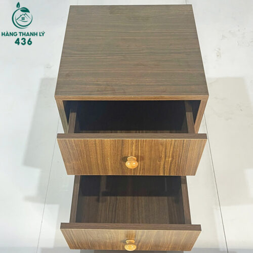 Tab Đầu Giường 2 Ngăn Gỗ Vân Đẹp Mới 99% 4 tab dau giuong thanh ly 10