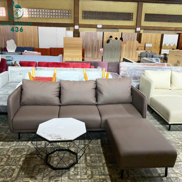 thanh ly sofa boc da mau nau sang trong moi 99 2