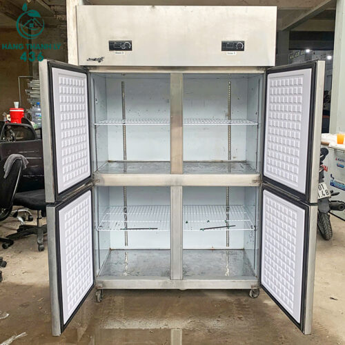 Tủ Đông Mát Đứng Cũ 2 Cánh Inox Bền Bỉ 4 tu lanh cu 50