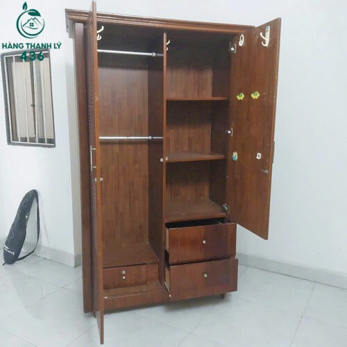 Tủ Quần Áo 2 Cánh 1M14x2M03 Cũ Giá Rẻ 4 tu quan ao cu 23