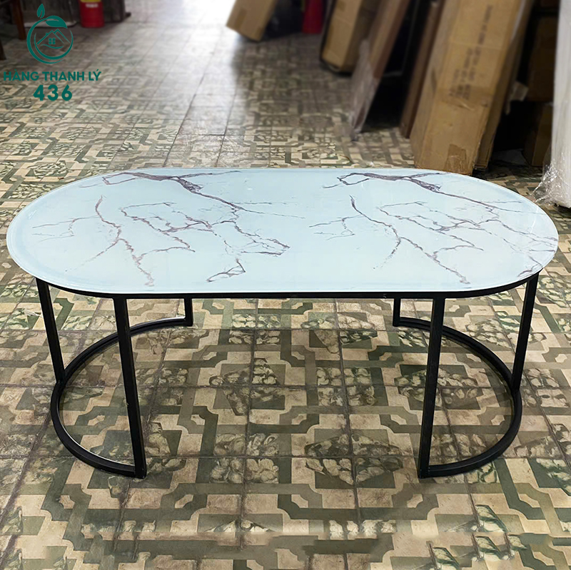 Bàn Sofa Oval Mặt Kính Sang Trọng Mới 99% (Nhiều Màu) ban-ghe-sofa-thanh-ly-1 Bàn Sofa Oval Mặt Kính Sang Trọng Mới 99% (Nhiều Màu)