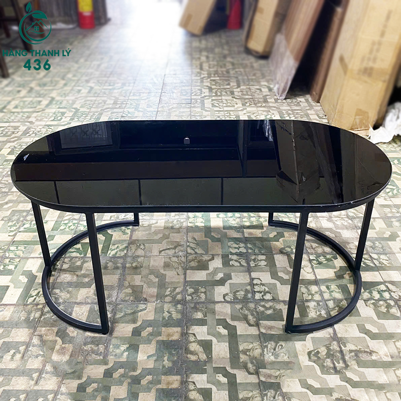 Bàn Sofa Oval Mặt Kính Sang Trọng Mới 99% (Nhiều Màu) ban-ghe-sofa-thanh-ly-12 Bàn Sofa Oval Mặt Kính Sang Trọng Mới 99% (Nhiều Màu)