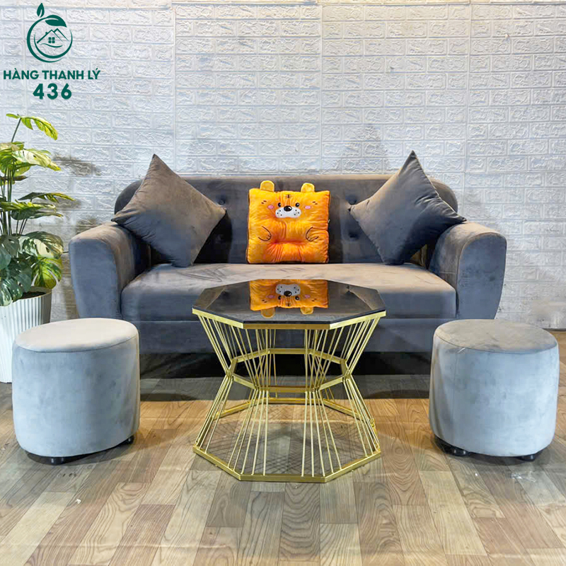 Bộ Sofa Bọc Nhung Màu Xám Hiện Đại Mới 99% (Nhiều Mẫu) ban-ghe-sofa-thanh-ly-3 Bộ Sofa Bọc Nhung Màu Xám Hiện Đại Mới 99% (Nhiều Mẫu)