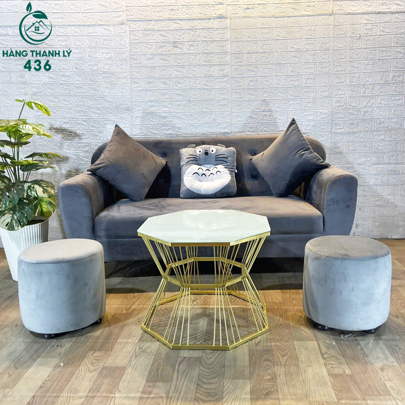 Bộ Sofa Bọc Nhung Màu Xám Hiện Đại Mới 99% (Nhiều Mẫu) ban-ghe-sofa-thanh-ly-7 Bộ Sofa Bọc Nhung Màu Xám Hiện Đại Mới 99% (Nhiều Mẫu)