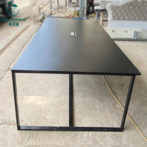 Bàn Họp 2M4x1M2 Cũ Màu Đen Khung Sắt 3 ban hop cu 25