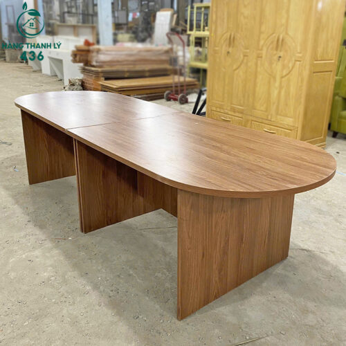Bàn Họp Văn Phòng Oval Gỗ Cũ Giá Rẻ 3 ban hop cu 36