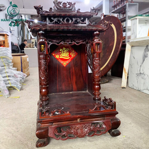 Bàn Thờ Ông Địa Cũ Gỗ Tự Nhiên Chạm Tinh Xảo 3 ban tho cu 4