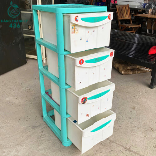 Tủ Nhựa Cũ 4 Tầng Cho Bé Màu Dễ Thương 4 ban tho cu 7