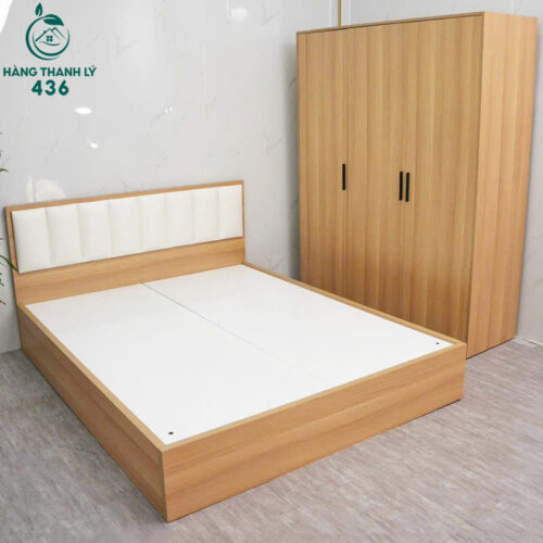 Bộ Giường Tủ Gỗ Thiết Kế Hiện Đại Mới 99% 4 com bo giuong tu 1