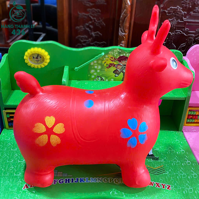 do-choi-tre-em-thanh-ly-29 Thú Nhún Bơm Hơi Nhiều Màu Cũ Giá Rẻ