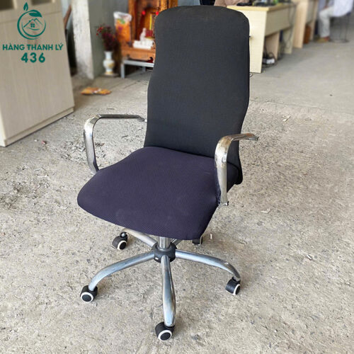 Ghế Trưởng Phòng Cũ Lưng Cao Tay Inox 4 ghe van phong cu 65