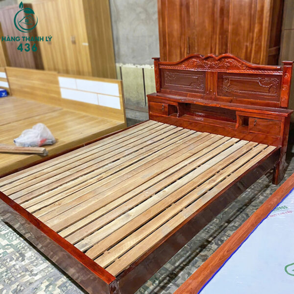 giuong go tu nhien 1m6x2m cu gia re 2