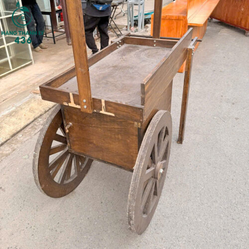 Xe Bán Cafe Gỗ Cũ Phong Cách Vintage 3 quay cu 41