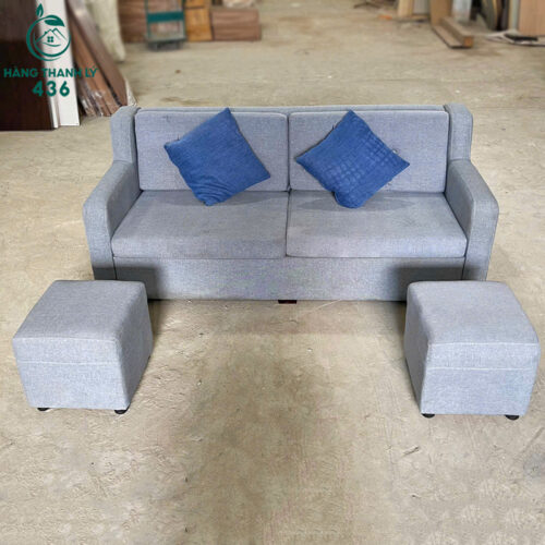 Bộ Sofa Vải Cũ Bàn Trà Lục Giác Sang Trọng 4 sofa cu 112